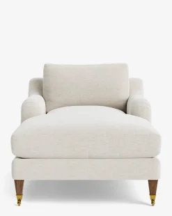 Lucille English Roll Arm Chaise Lounge