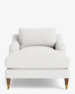 Lucille English Roll Arm Chaise Lounge