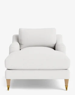 Lucille English Roll Arm Chaise Lounge