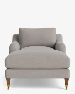 Lucille English Roll Arm Chaise Lounge