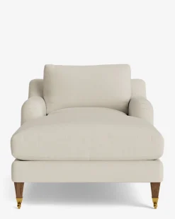 Lucille English Roll Arm Chaise Lounge