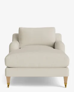 Lucille English Roll Arm Chaise Lounge