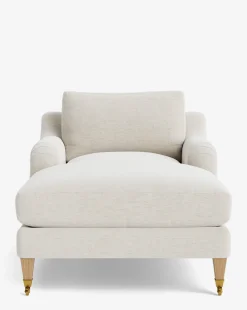 Lucille English Roll Arm Chaise Lounge