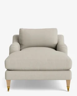 Lucille English Roll Arm Chaise Lounge