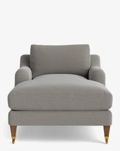 Lucille English Roll Arm Chaise Lounge