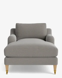 Lucille English Roll Arm Chaise Lounge