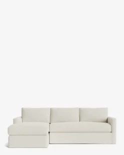 Macy Slipcover Chaise Sectional 101"