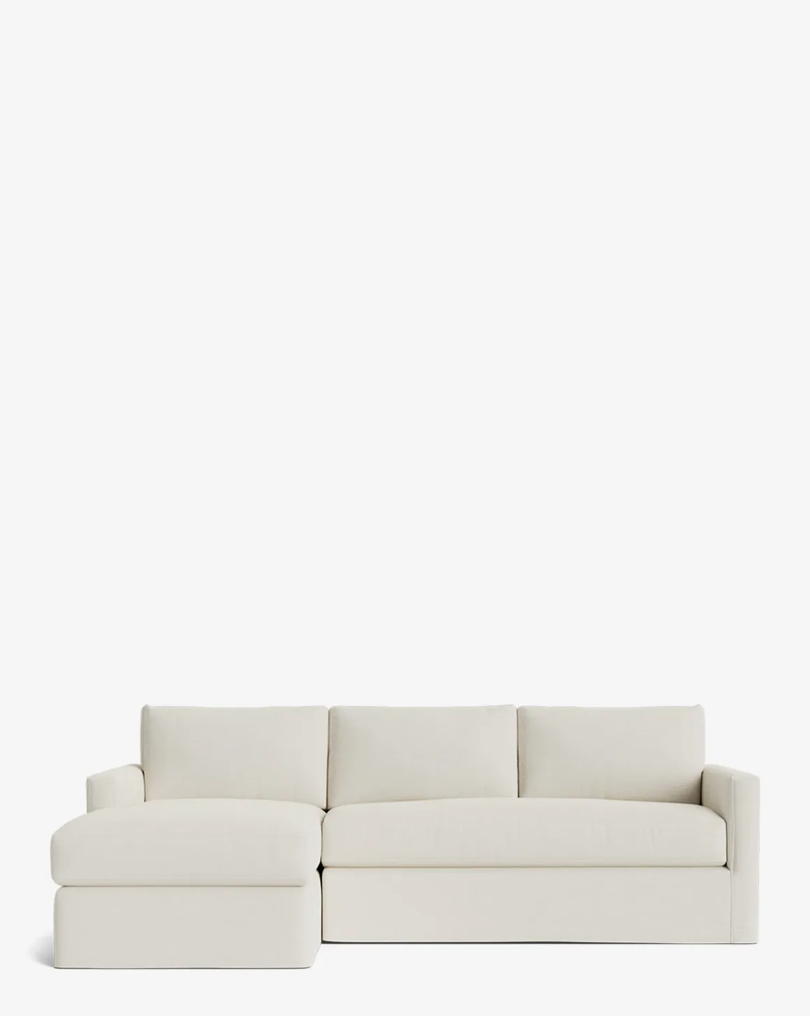 Macy Slipcover Chaise Sectional 101"