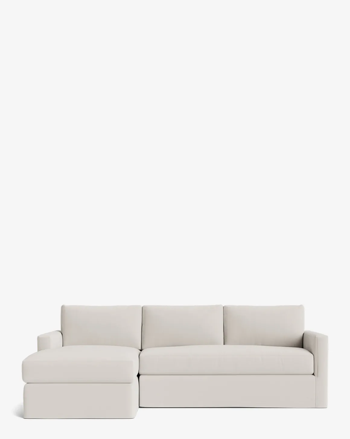 Macy Slipcover Chaise Sectional 101"