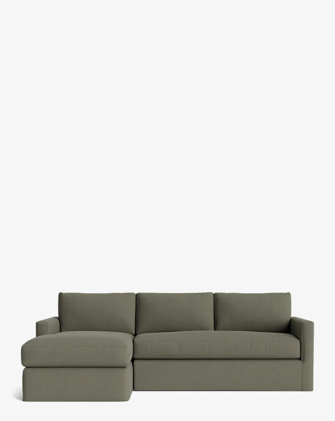 Macy Slipcover Chaise Sectional 101"