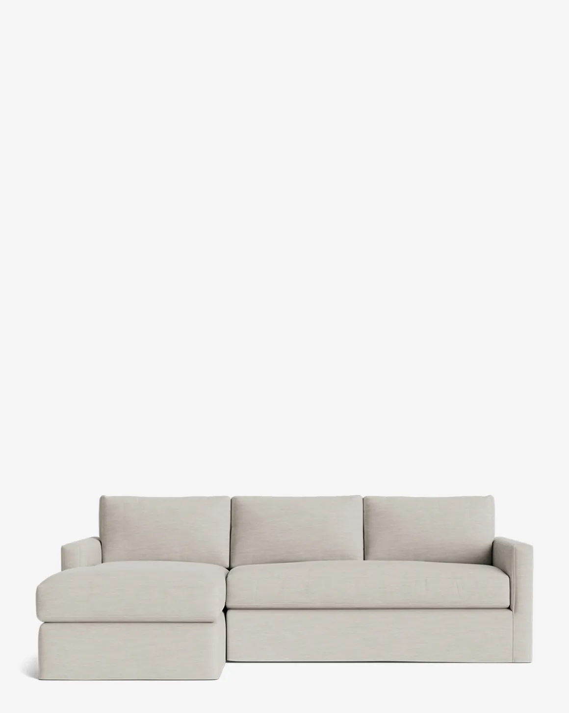 Macy Slipcover Chaise Sectional 101"