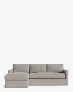 Macy Slipcover Chaise Sectional 101