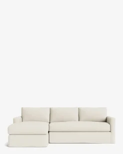 Macy Slipcover Chaise Sectional 101