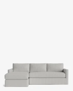 Macy Slipcover Chaise Sectional 101
