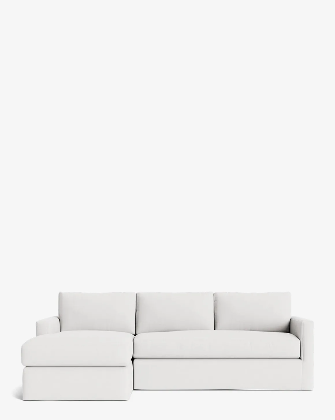 Macy Slipcover Chaise Sectional 101"