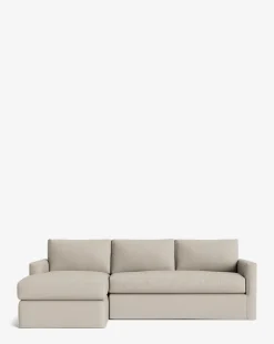 Macy Slipcover Chaise Sectional 101