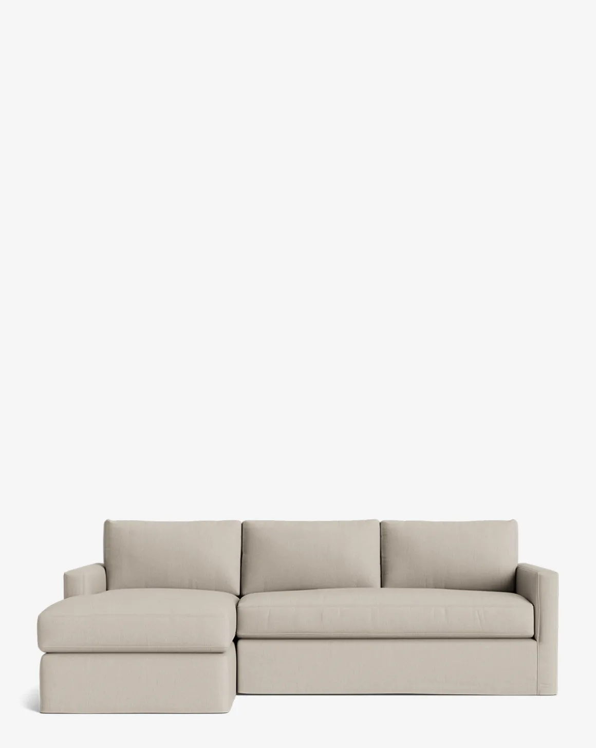Macy Slipcover Chaise Sectional 101"