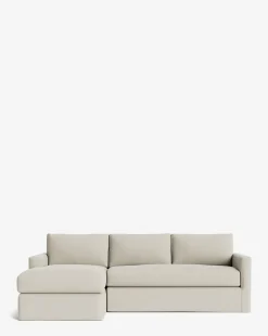 Macy Slipcover Chaise Sectional 101