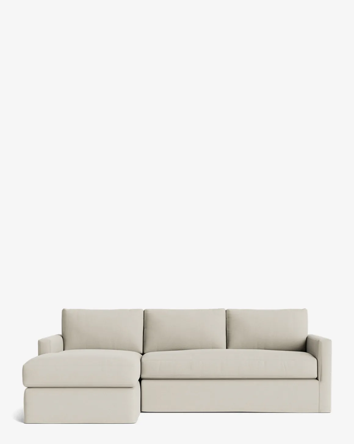 Macy Slipcover Chaise Sectional 101"