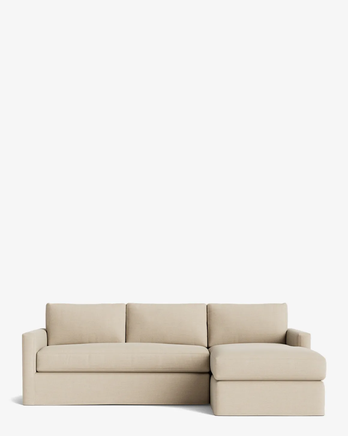 Macy Slipcover Chaise Sectional 101"