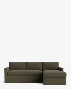 Macy Slipcover Chaise Sectional 101