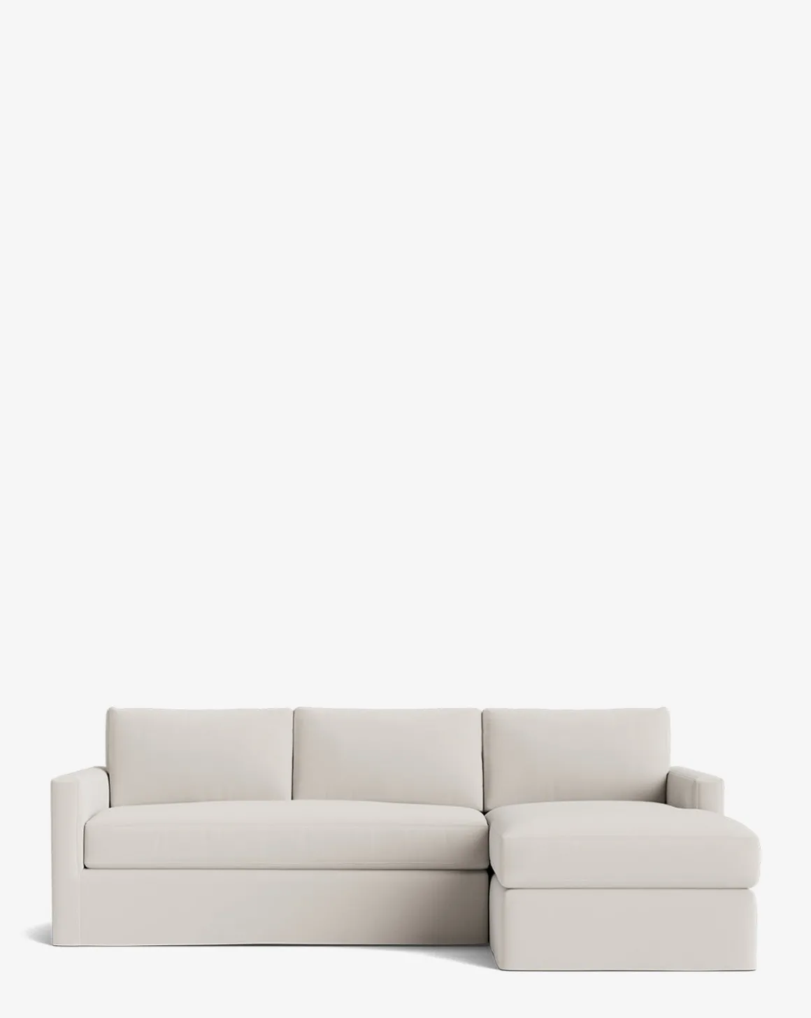 Macy Slipcover Chaise Sectional 101"