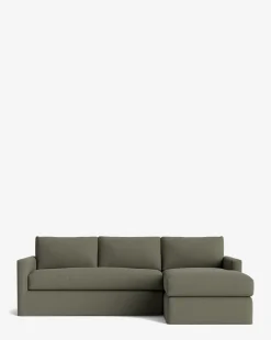 Macy Slipcover Chaise Sectional 101