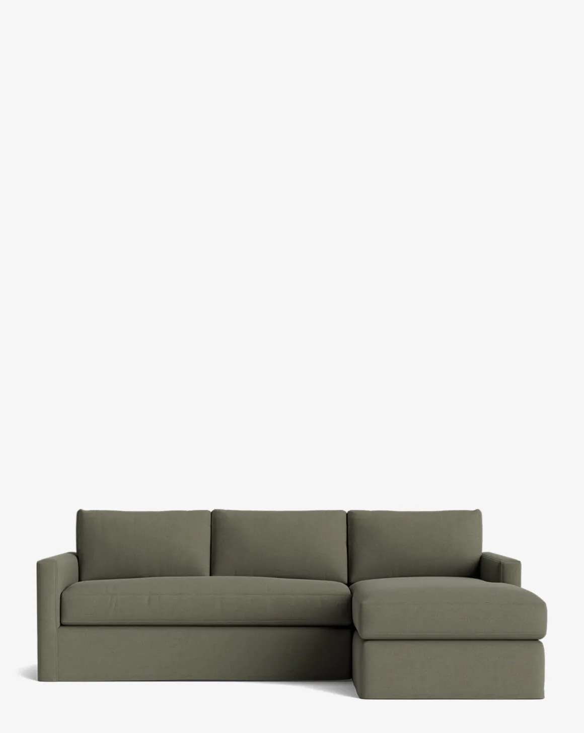 Macy Slipcover Chaise Sectional 101"