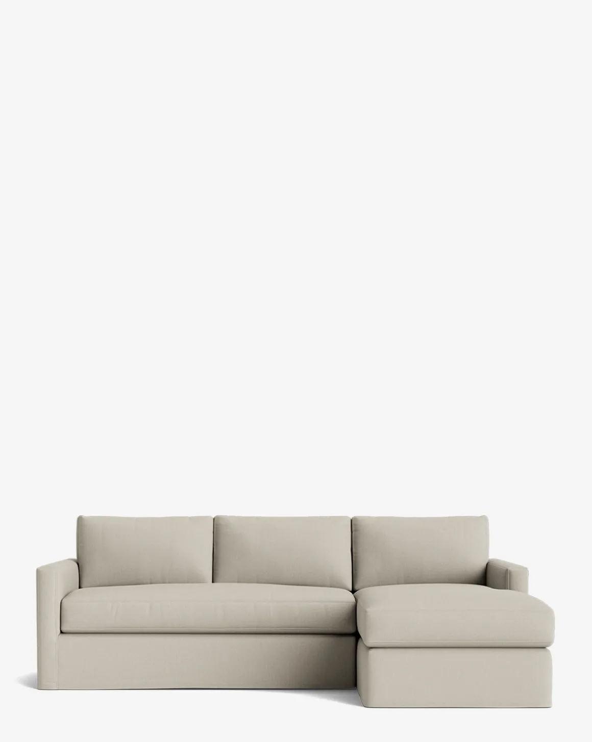 Macy Slipcover Chaise Sectional 101"
