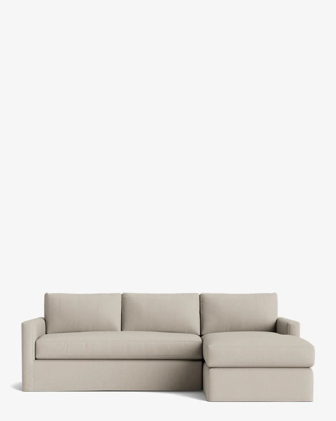 Macy Slipcover Chaise Sectional 101"
