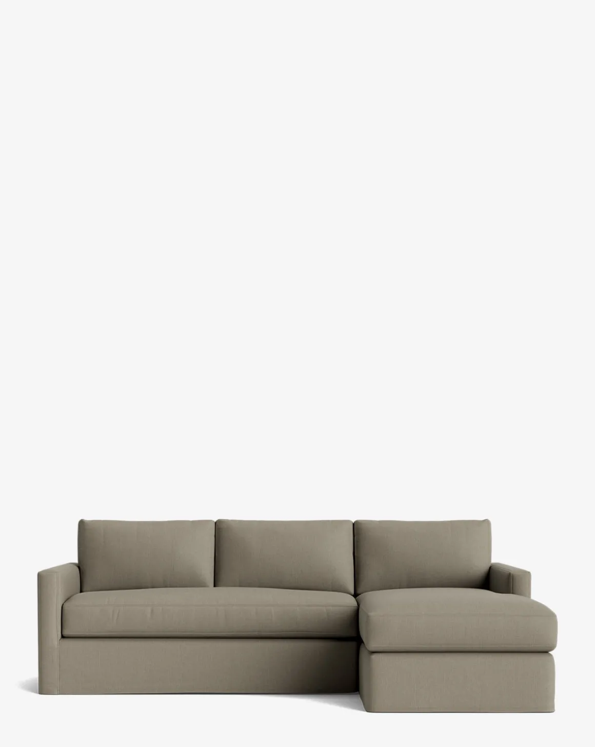 Macy Slipcover Chaise Sectional 101"