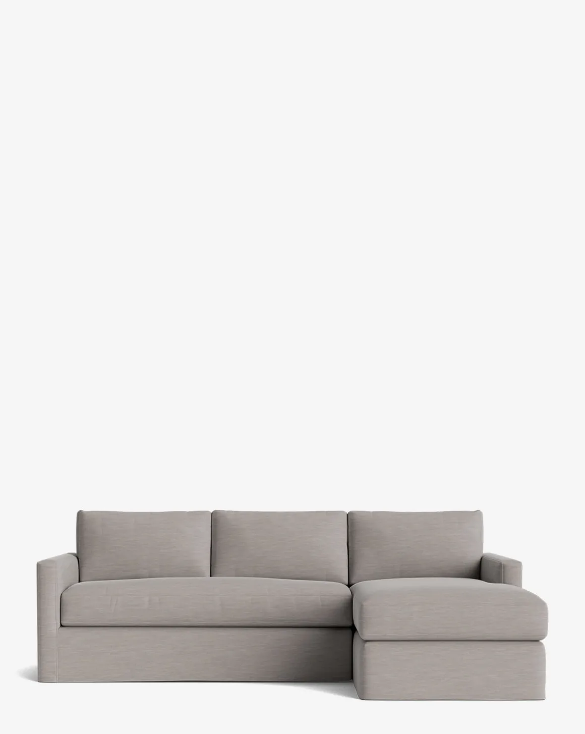 Macy Slipcover Chaise Sectional 101"