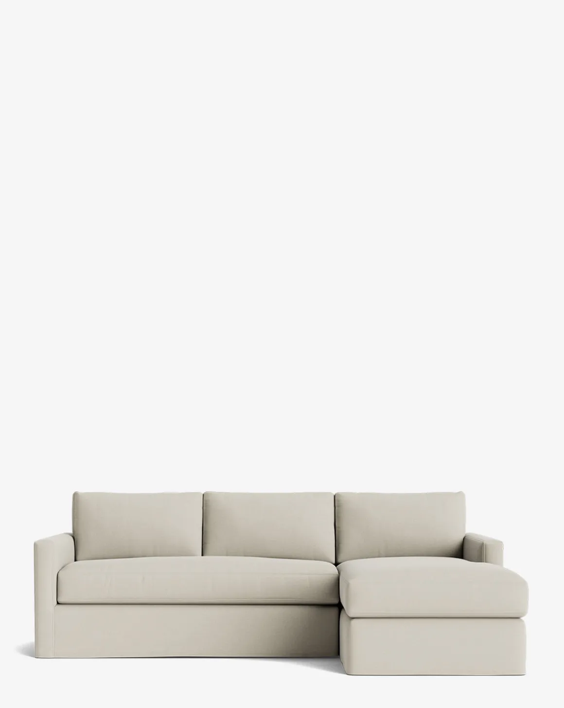Macy Slipcover Chaise Sectional 101"