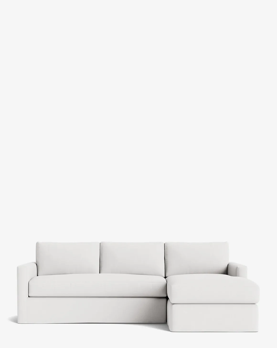 Macy Slipcover Chaise Sectional 101"