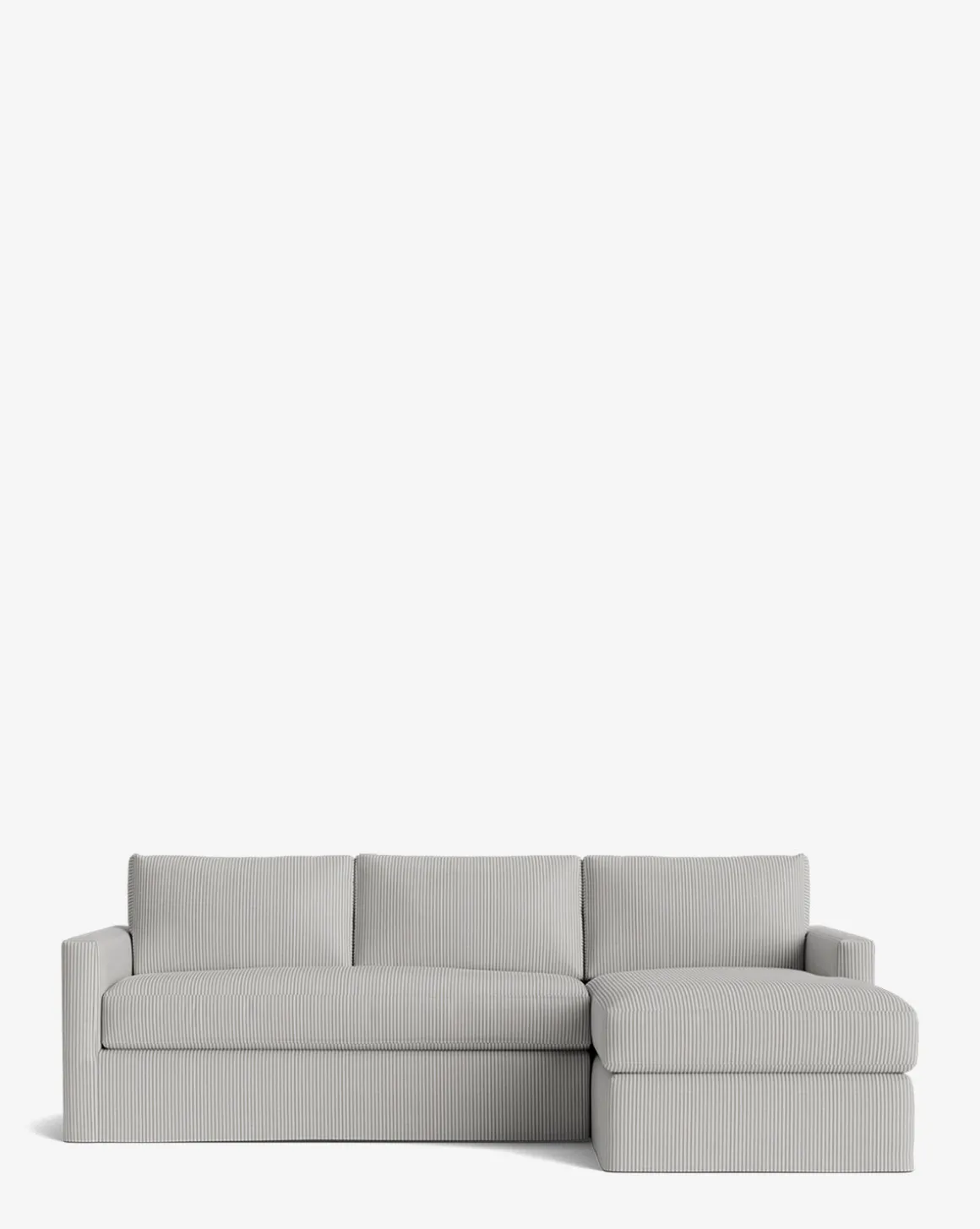 Macy Slipcover Chaise Sectional 101"