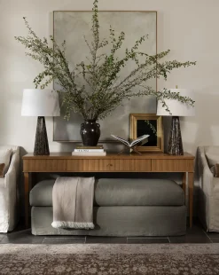 Macy Slipcover Ottoman