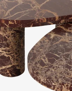 Merlot Marble Coffee Table (Set of 2)