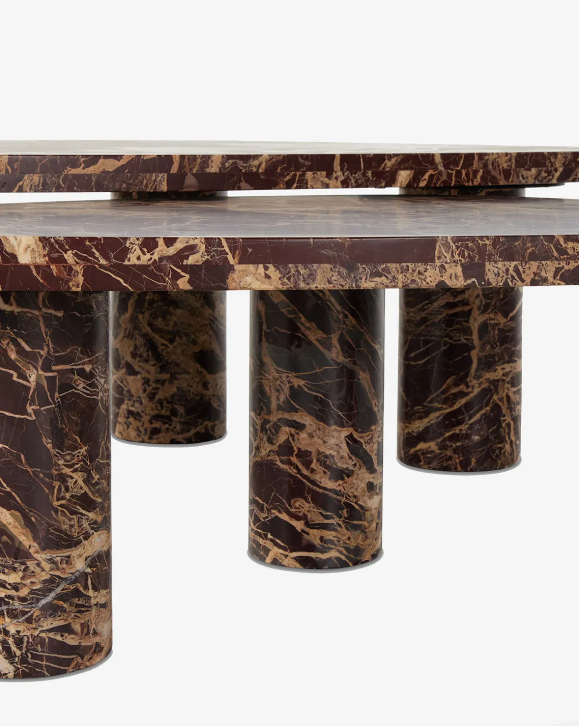 Merlot Marble Coffee Table (Set of 2)