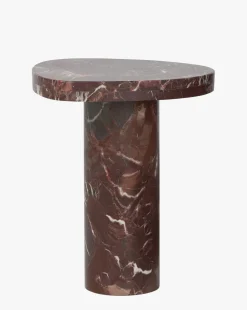 Merlot Marble End Table