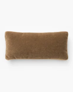 Mohair Pillow with Velvet Stripe