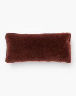 Mohair Pillow with Velvet Stripe