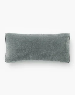 Mohair Pillow with Velvet Stripe
