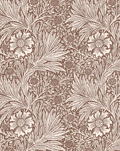 Morris & Co. x McGee & Co. Marigold Umber Wallpaper