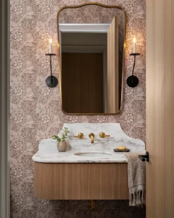 Morris & Co. x McGee & Co. Marigold Umber Wallpaper