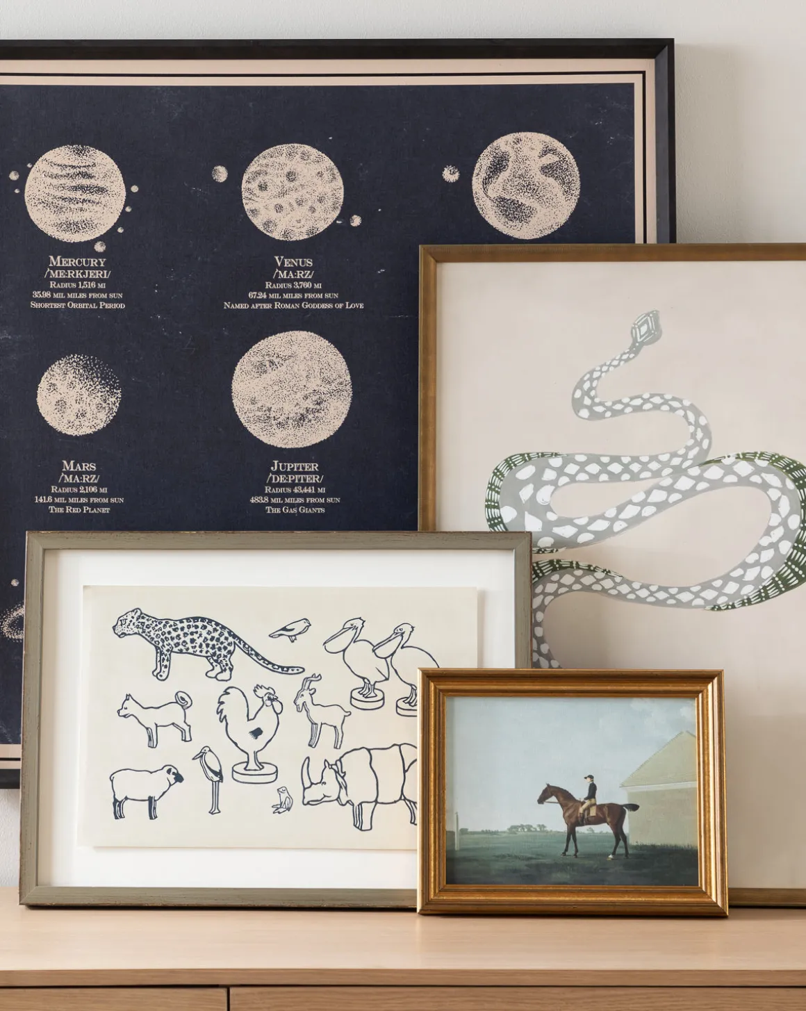 Nine Planets Diagram