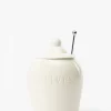 Olive Stoneware Jar