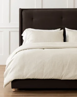 Penelope Beige Linen Duvet Cover