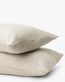 Penelope Beige Linen Shams (Set of 2)