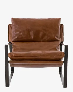 Peyton Leather Sling Chair