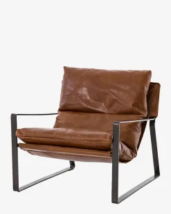 Peyton Leather Sling Chair